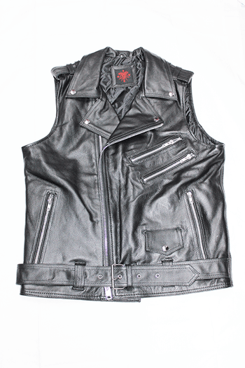 Leather Bikervest - Hellgate