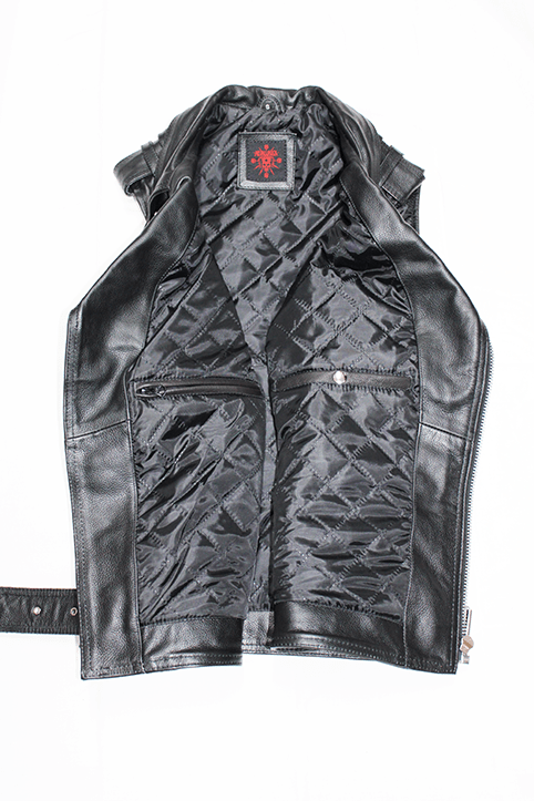 Leather Bikervest - Hellgate