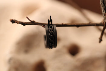Small Black Barbed Wire Hoops - Hellgate