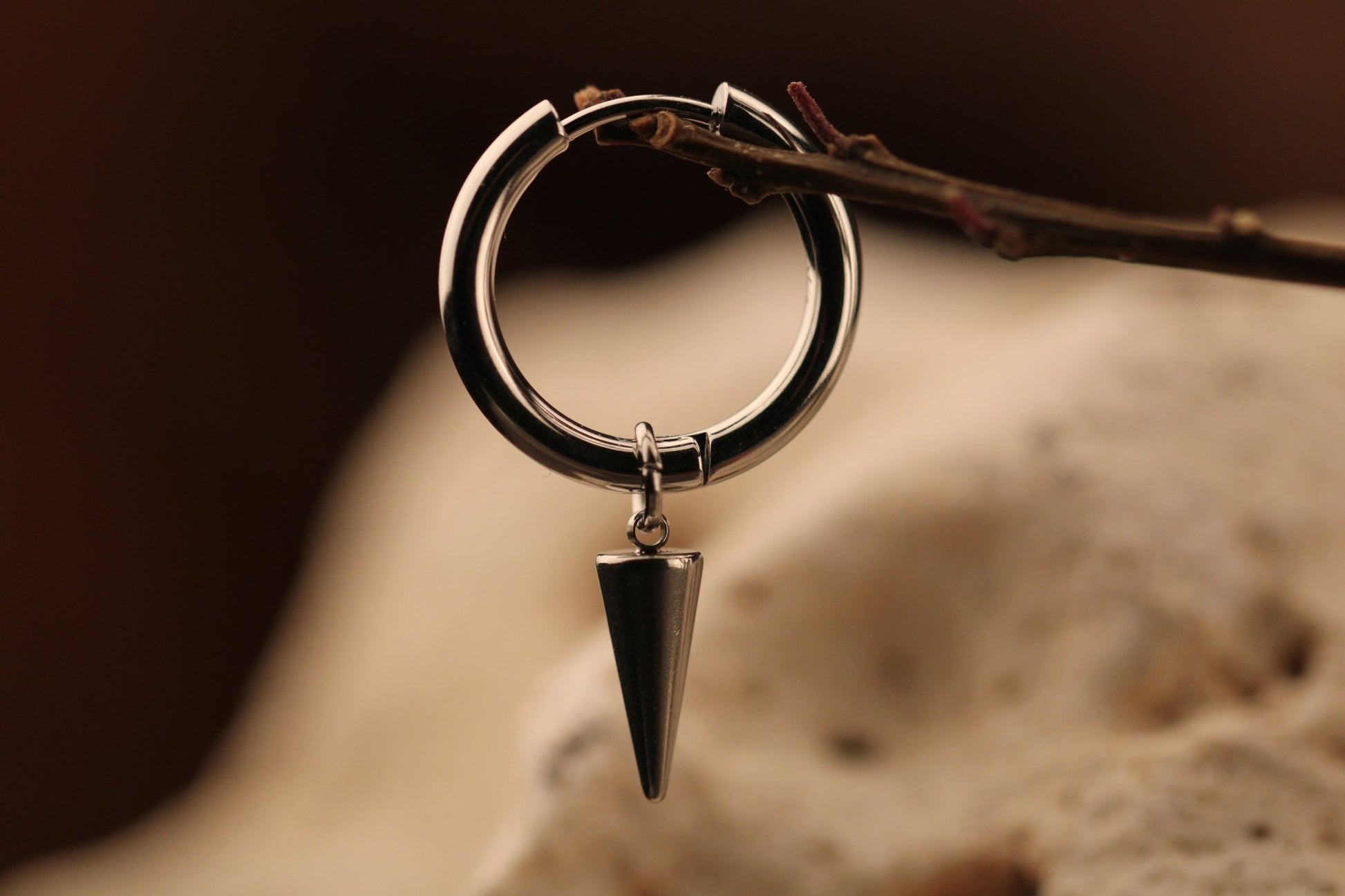Silver Cone Hoop - Hellgate