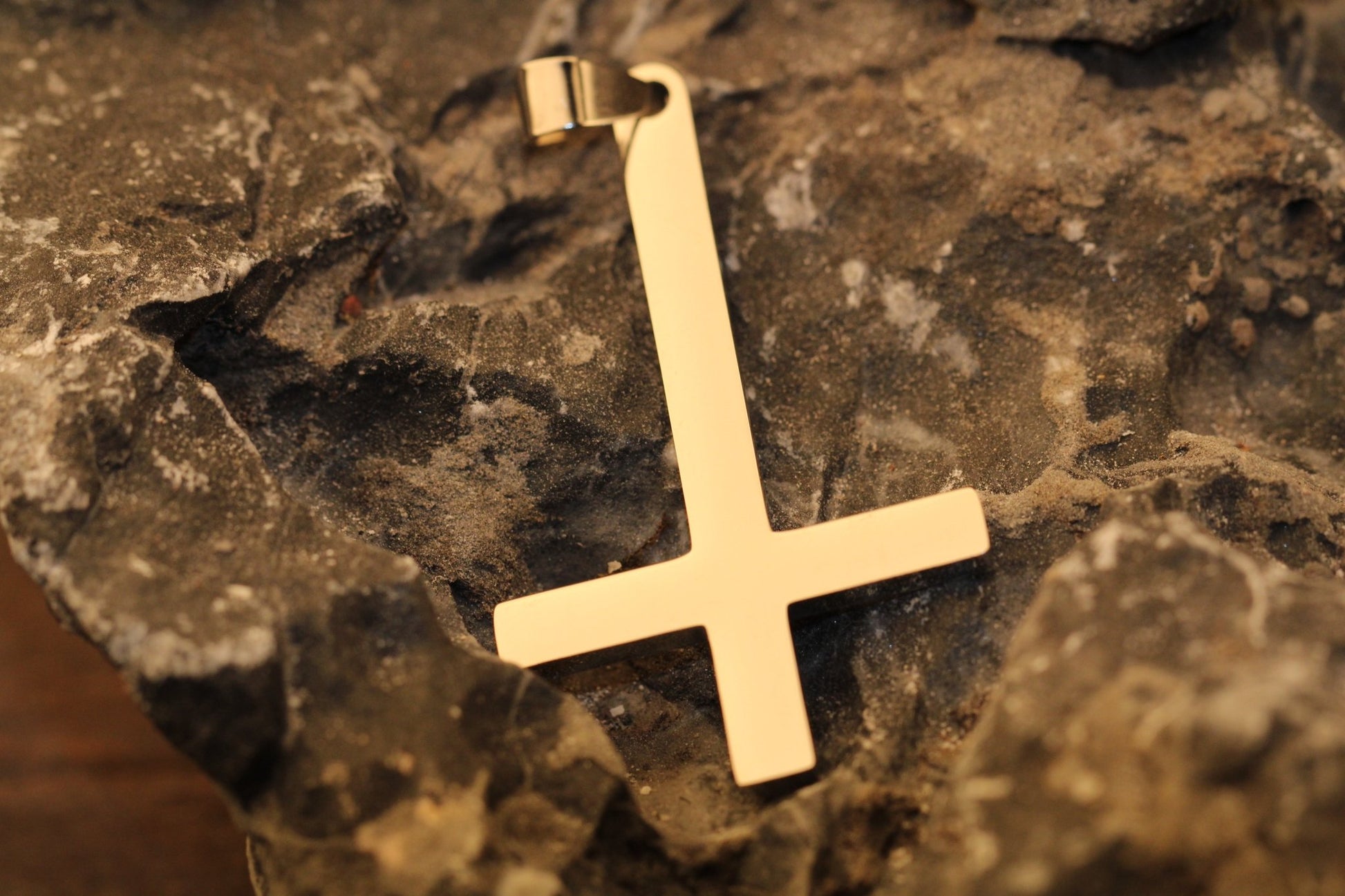 Silver Inverted Cross - Hellgate