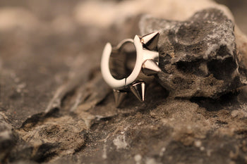 Silver Spike Hoop - Hellgate