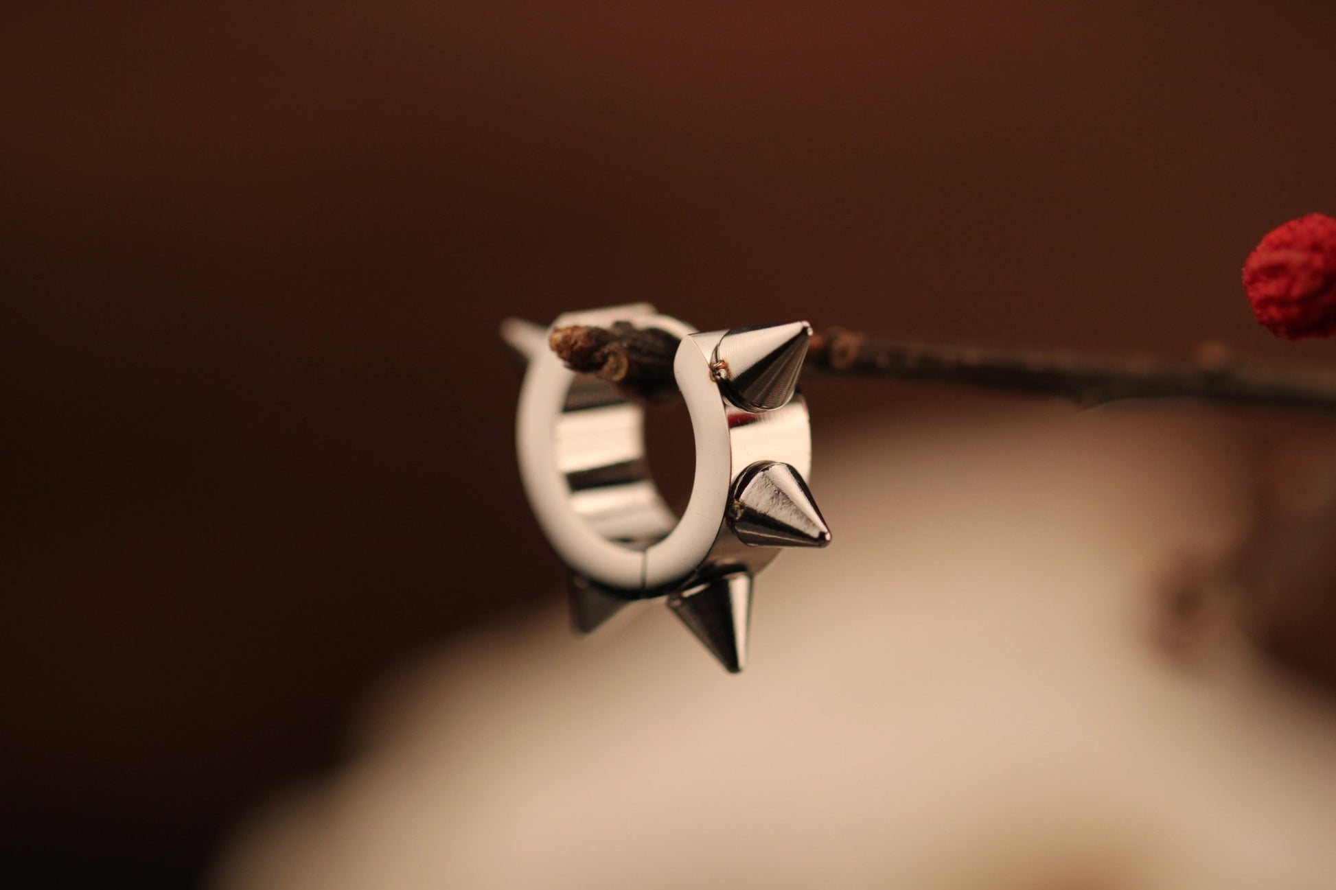 Silver Spike Hoop - Hellgate