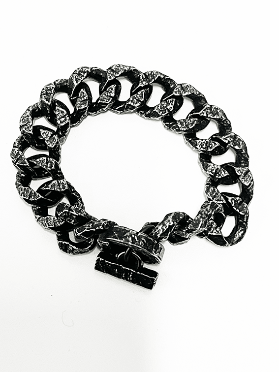Hammered Steel Bracelet - Hellgate