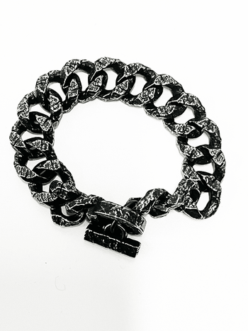 Hammered Steel Bracelet - Hellgate