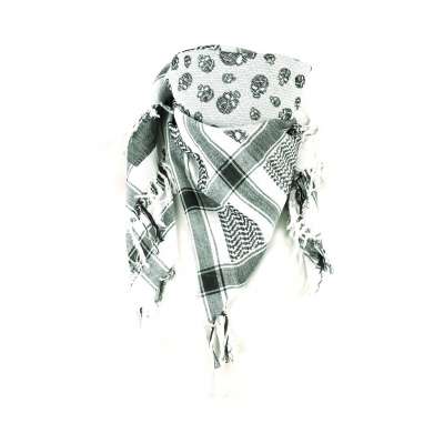 Shemagh Skull Scarf White - Hellgate