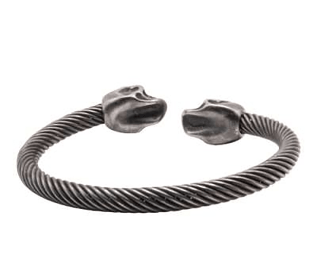 Silver Skull Bangle - Hellgate