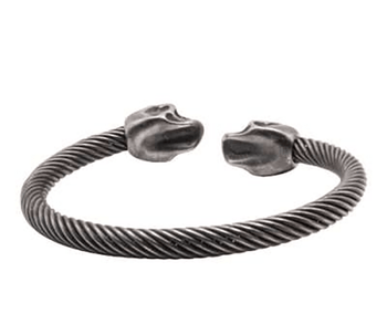 Silver Skull Bangle - Hellgate